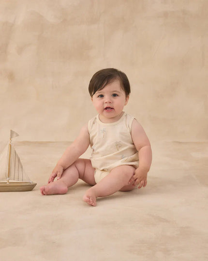 Bubble Onesie | Palms | Rylee & Cru