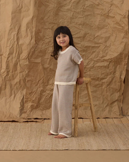 Knit Set | Chocolate Stripe | Rylee & Cru