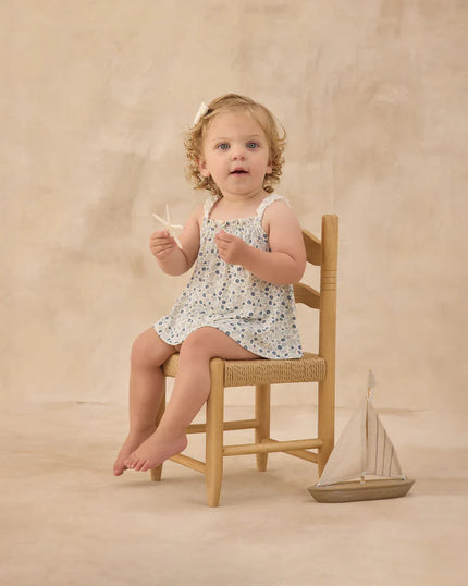 Swing Top & Bloomer Set | Blue Ditsy | Rylee & Cru