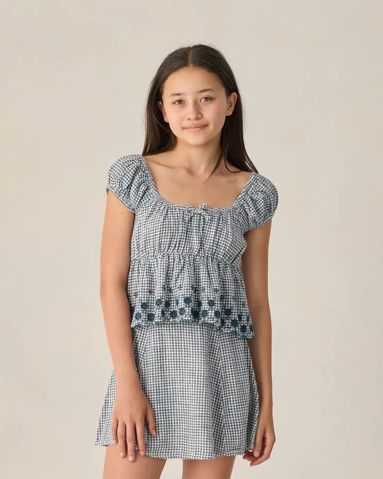 Teen Rylan Top | Marine Gingham | Rylee & Cru