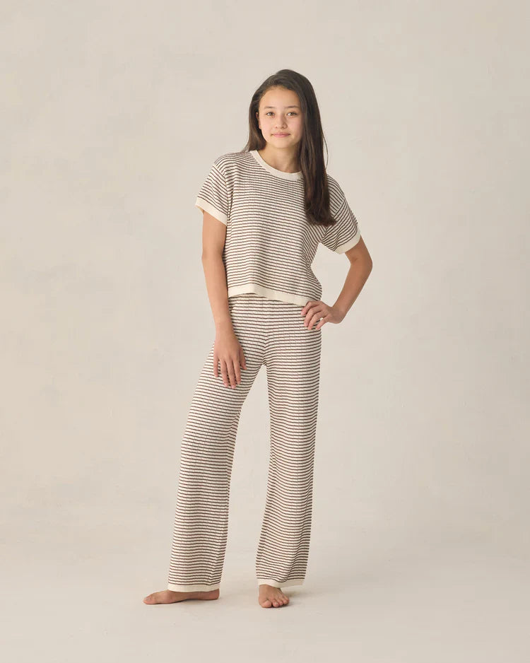 Teen Knit Set | Chocolate Stripe | Rylee & Cru