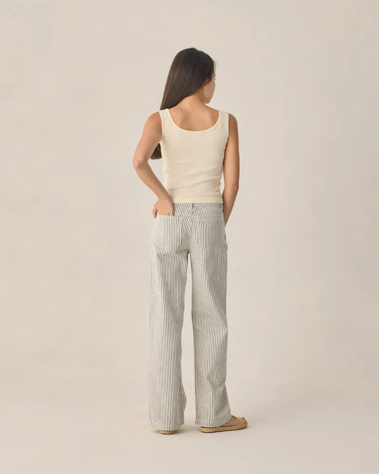 Teen Ribbed Tank | Natural | Rylee & Cru