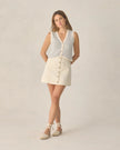 Ladies Denver Mini Skirt | Natural | Rylee & Cru