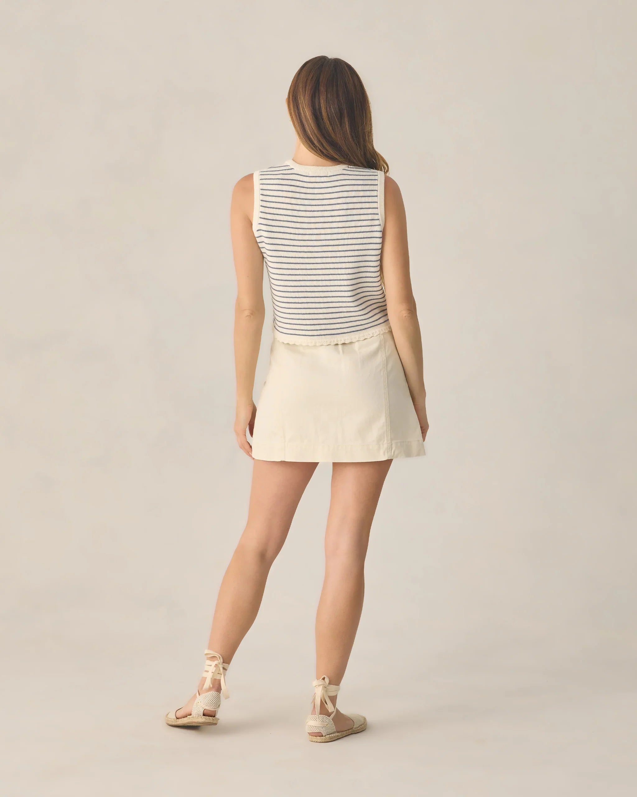 Ladies Denver Mini Skirt | Natural | Rylee & Cru