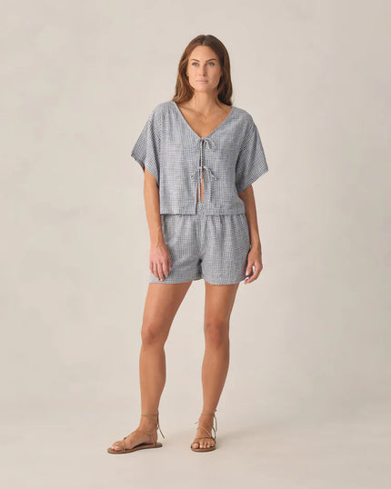Ladies Juniper Set | Marine Gingham | Rylee & Cru