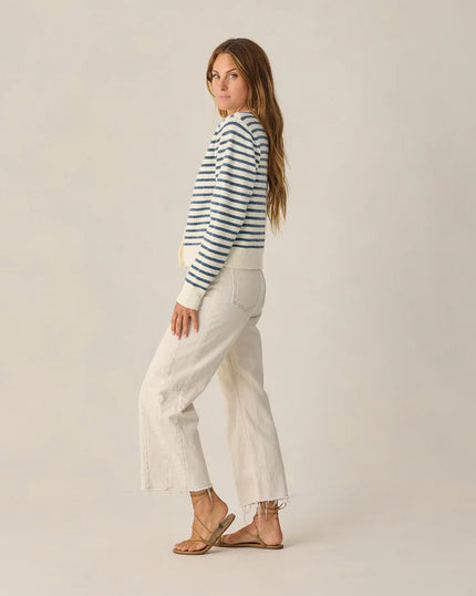 Ladies Classic Cardigan | Maritime Stripe | Rylee & Cru