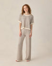 Ladies Knit Set | Chocolate Stripe | Rylee & Cru