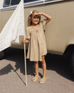 Sabrina Mini Dress | Ocre Check | Rylee & Cru