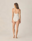 Women's Keyhole One-Piece | Green Fleur | Rylee & Cru