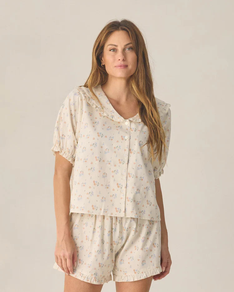 Women's Delilah Pajama Set | Pastel Garden | Rylee & Cru
