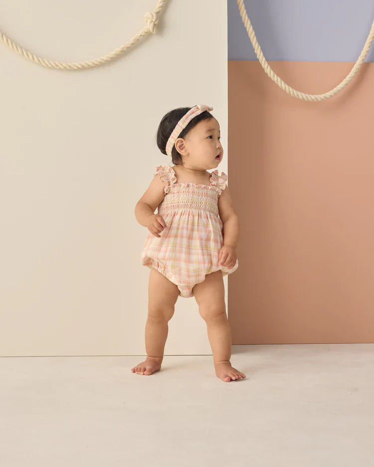 Baby Bow Headband | Summer Plaid | Rylee & Cru