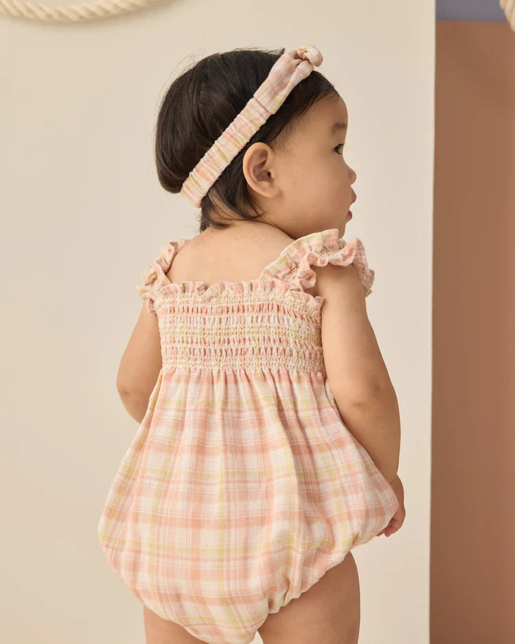 Baby Bow Headband | Summer Plaid | Rylee & Cru