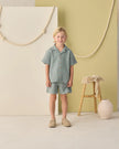 Lapel Collar Shirt | Sea Green | Rylee & Cru