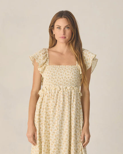 Francesca Dress | Yellow Floral | Rylee & Cru