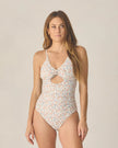 Ladies Keyhole One-Piece | Flower Field | Rylee & Cru