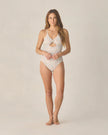 Ladies Keyhole One-Piece | Flower Field | Rylee & Cru