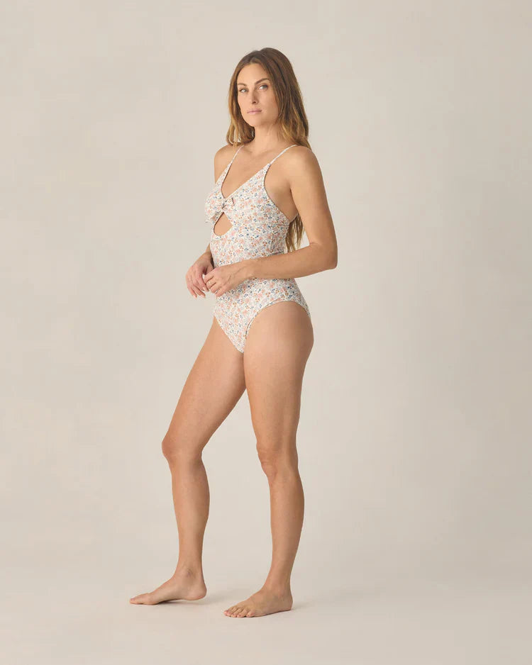 Ladies Keyhole One-Piece | Flower Field | Rylee & Cru