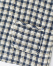 Woven Henley Tee | Navy Check | Rylee & Cru