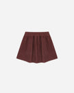 Button Front Mini Skirt | Burgundy | Rylee & Cru
