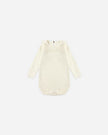 Ruffle Collar Bodysuit | Natural | Quincy Mae
