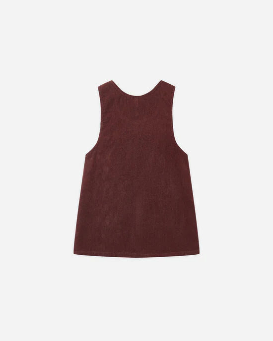 Odette Overall Dress | Burgundy | Rylee & Cru