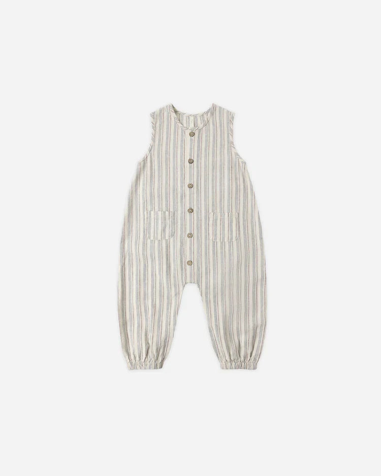 Woven Jumpsuit | Nautical Stripe | Rylee & Cru