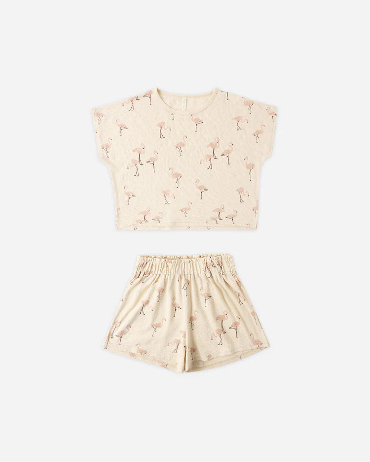 Raegan Set | Flamingo | Rylee & Cru