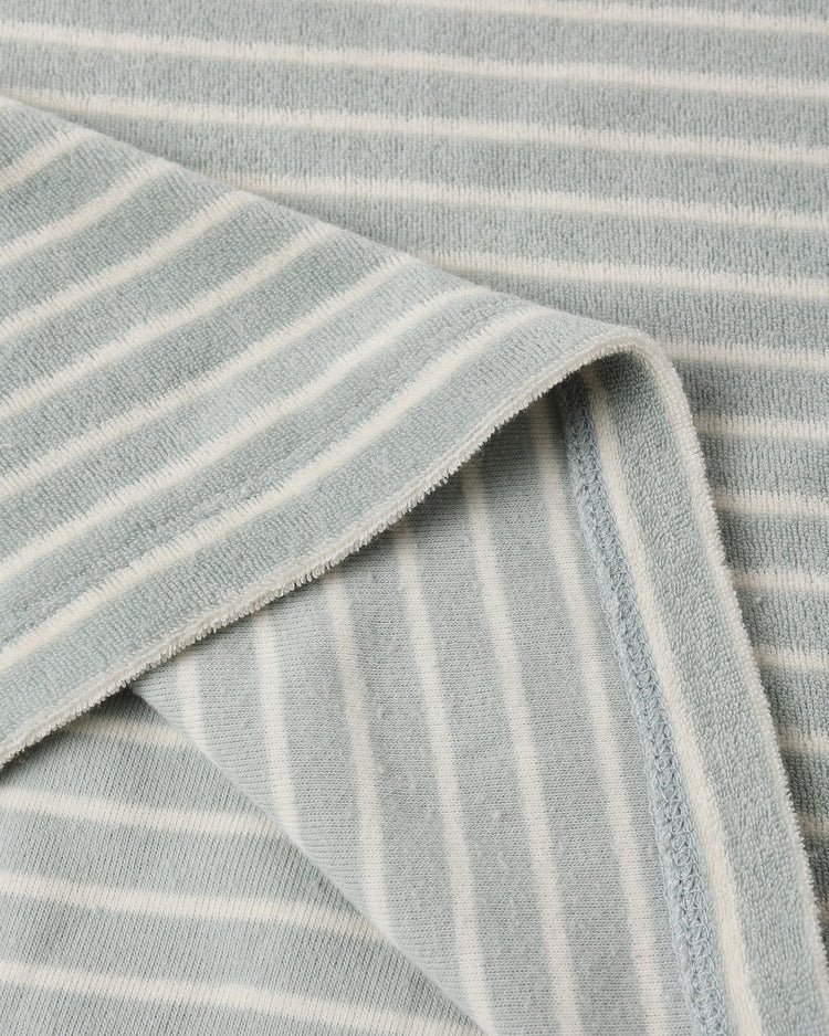 Terry Relaxed Tee | Seafoam Stripe | Rylee & Cru