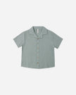 Lapel Collar Shirt | Sea Green | Rylee & Cru