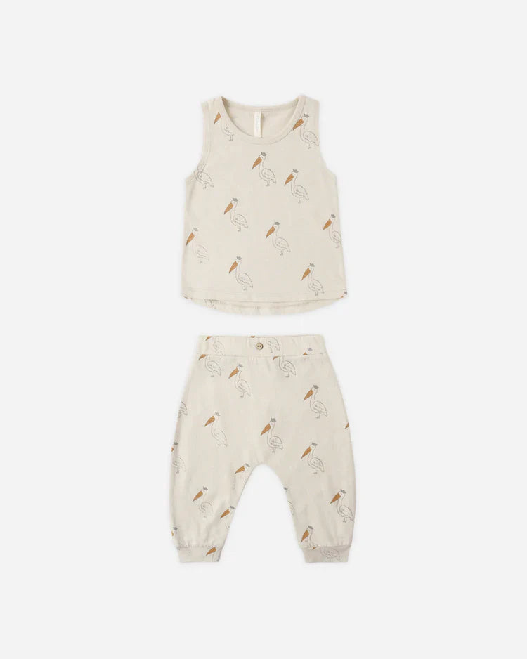 Tank + Slouch Pant Set | Pelican | Rylee & Cru