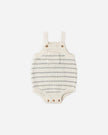 Ashton Knit Romper | Sea Green Stripe | Rylee & Cru