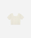 Scallop Tee | Natural | Rylee & Cru