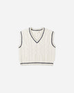 Sweater Vest | Natural | Rylee & Cru