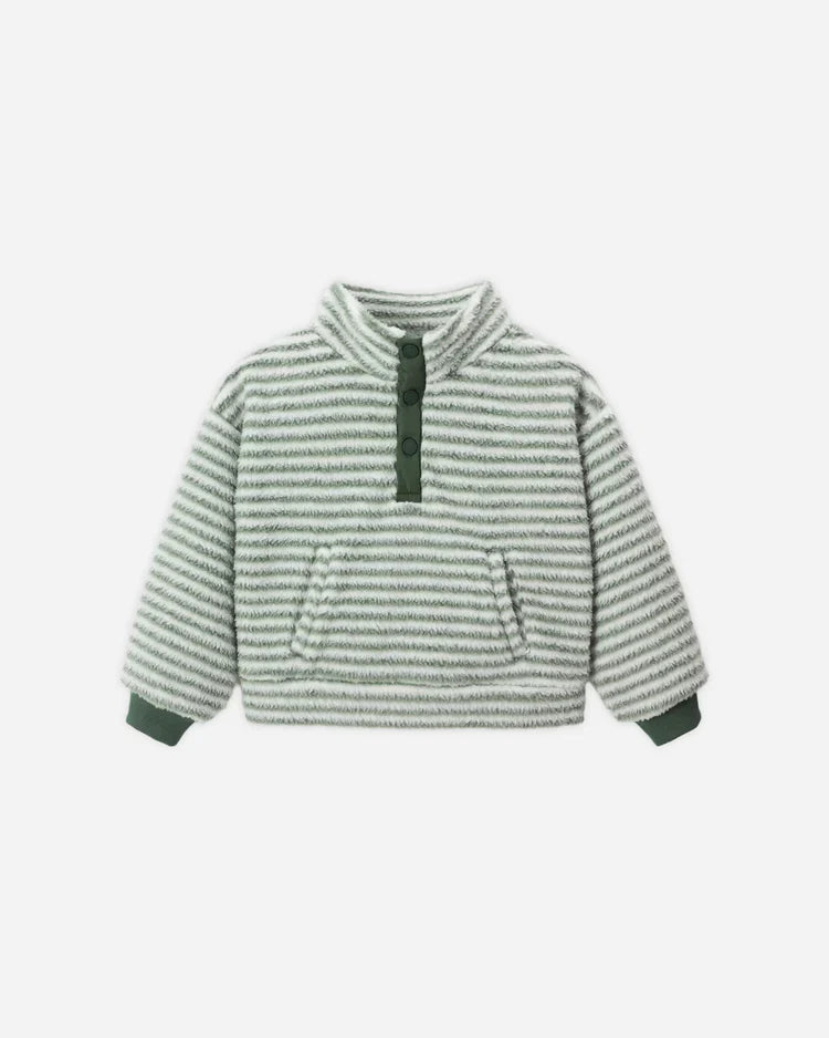 Snap Pullover | Evergreen Stripe | Rylee & Cru