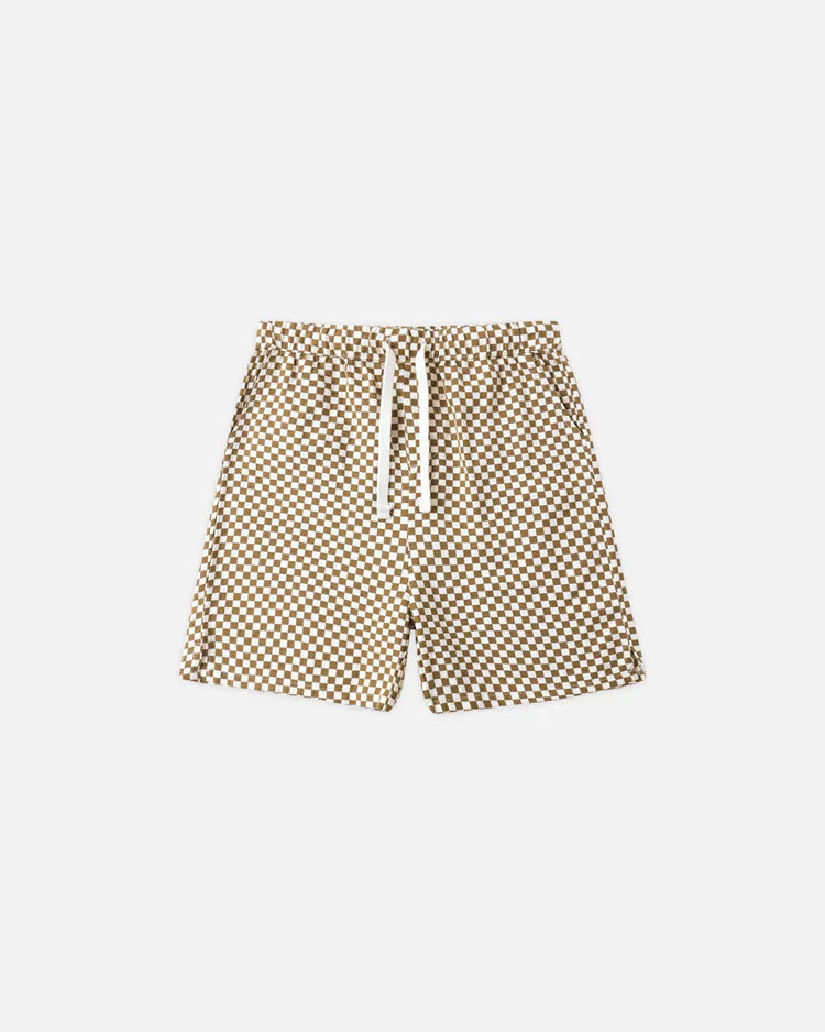 Perry Short | Ocre Check | Rylee & Cru