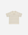 Chandler Knit Polo Top | Blue Stripe | Rylee & Cru
