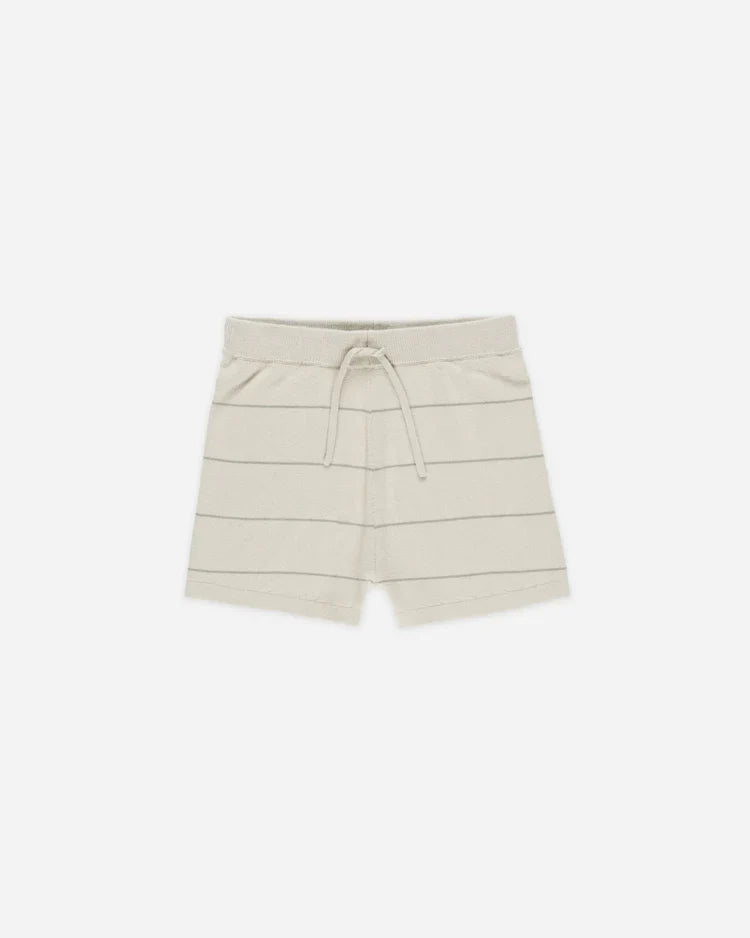 Chandler Knit Short | Eucalyptus Stripe | Rylee & Cru