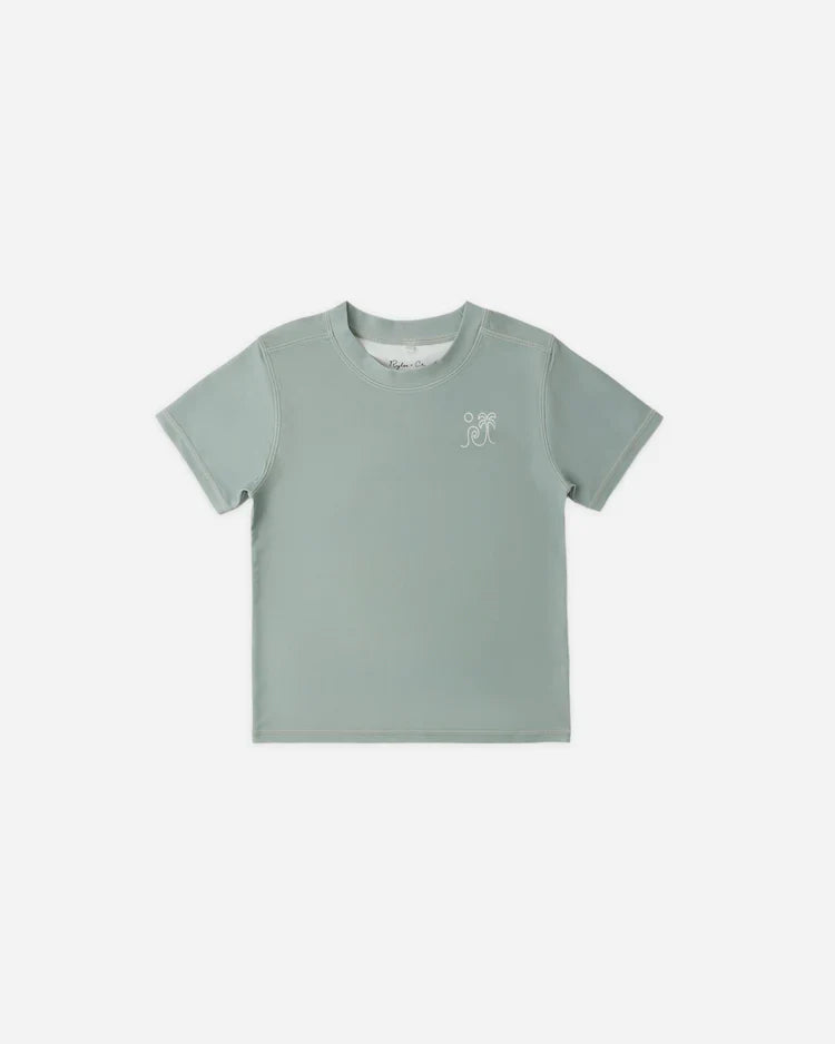 Short Sleeve Rashguard | Sea Green | Rylee & Cru