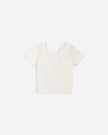Pointelle Tee | Ivory | Rylee & Cru