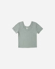 Pointelle Tee | Sea Green | Rylee & Cru