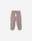 Relaxed Jogger | Burgundy Stripe | Rylee & Cru