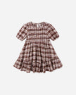 India Dress | Burgundy Plaid | Rylee & Cru