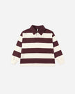 Rugby Polo | Burgundy Stripe | Rylee & Cru