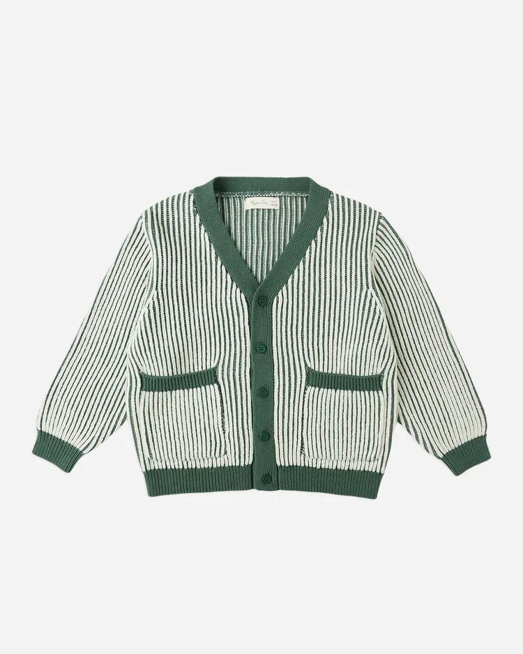 Haywood Cardigan | Green Stripe | Rylee & Cru