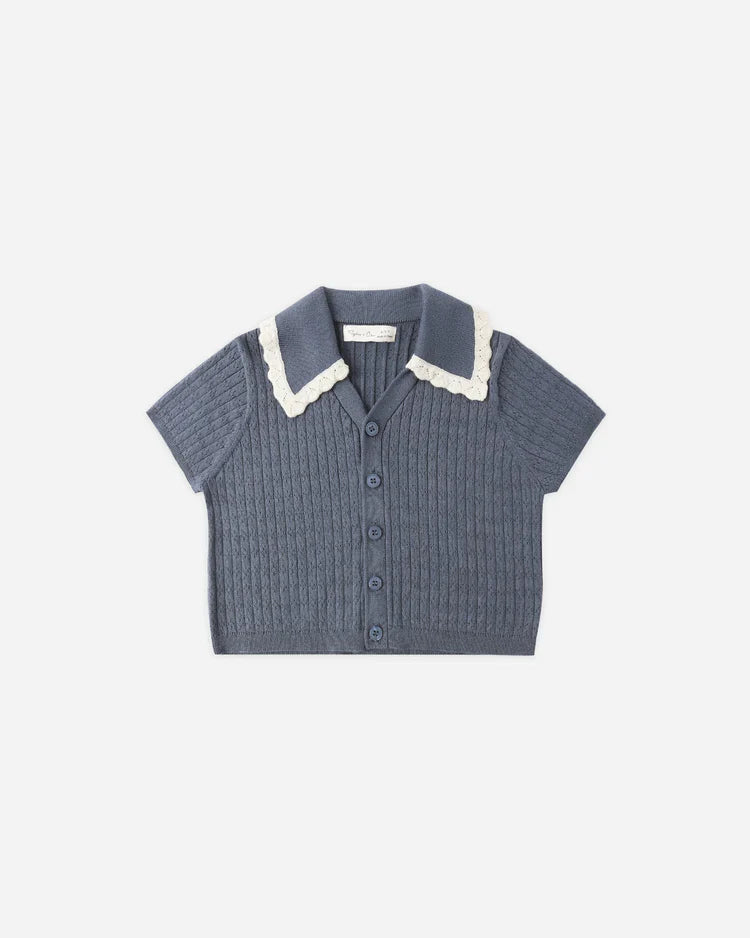 Sloane Knit Top | Marine | Rylee & Cru