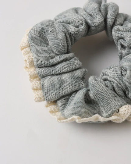 Scrunchie Set | Green Gingham + Bloom | Rylee & Cru