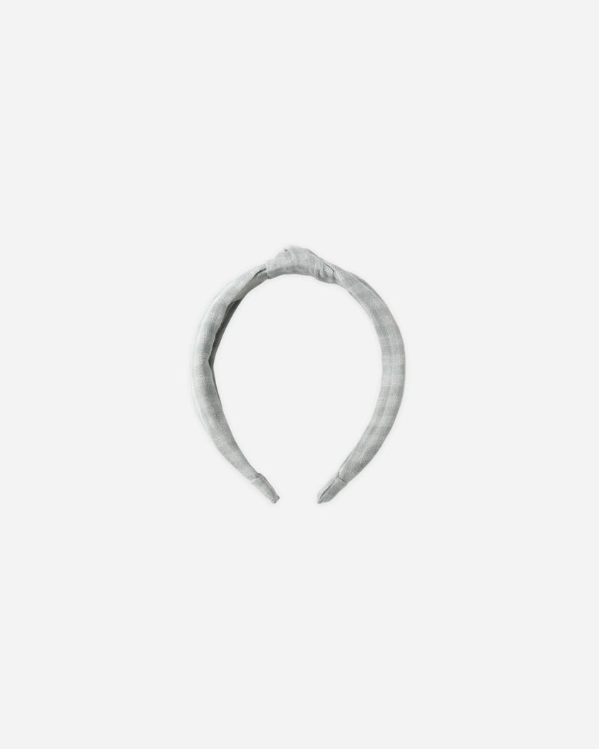 Knotted Headband | Green Gingham | Rylee & Cru