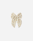Oversized Bow | Yellow Floral | Rylee & Cru