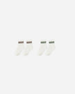 Stripe Socks, Set of 2 | Brown + Green  Stripe | Rylee & Cru