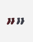 Lace Trim Socks, 2-pack | Burgundy, Navy | Rylee & Cru